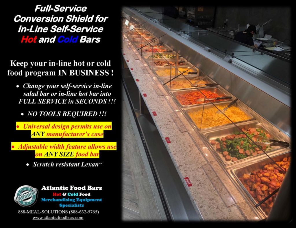 Atlantic Food Bars - The Shield - Lexan Full Service Conversion Kit for In-Line Cold and Hot Food Bars - AST_Page_1