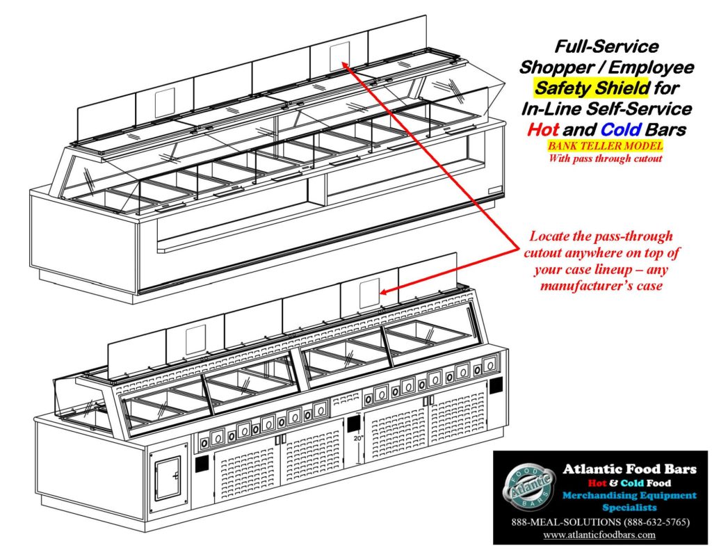 Atlantic Food Bars - The Shield - Lexan Full Service Conversion Kit for In-Line Cold and Hot Food Bars - AST_Page_9