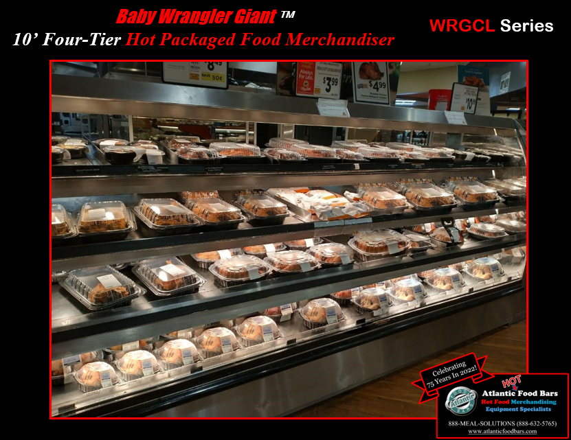 Atlantic Food Bars - 10' Four-Tier Hot Packaged Food Case with 6' Full Service Hot Meal Merchandiser - WRGCL-AS and FGC_Page_2