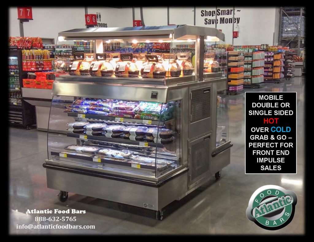 Atlantic Food Bars - Mobile Hot Over Cold Grab and Go - Perfect for Front End Impulse Sales - HCIT Series