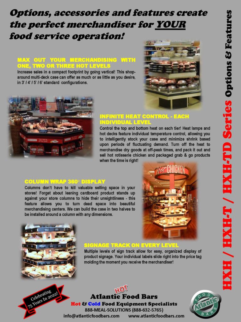 Atlantic Food Bars - One Two Three Level Hot Packaged Food Hexagon Merchandiser - HXH Series_Page_4