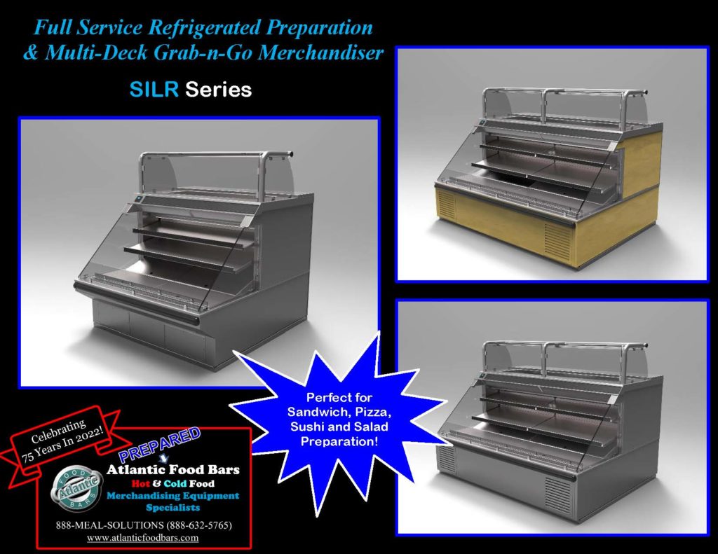 Atlantic Food Bars - Sandwich and Sushi Cases - Refrigerated Prep Stations with Grab and Go Packaged Food - SILR_Page_1