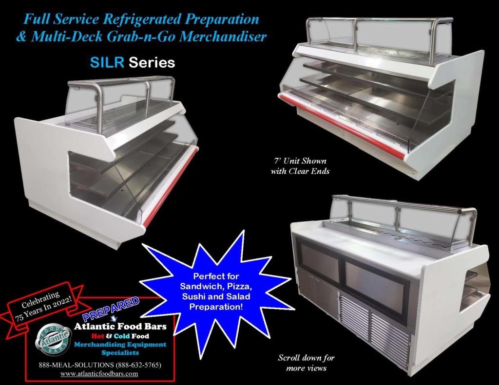 Atlantic Food Bars - Sandwich and Sushi Cases - Refrigerated Prep Stations with Grab and Go Packaged Food - SILR_Page_2