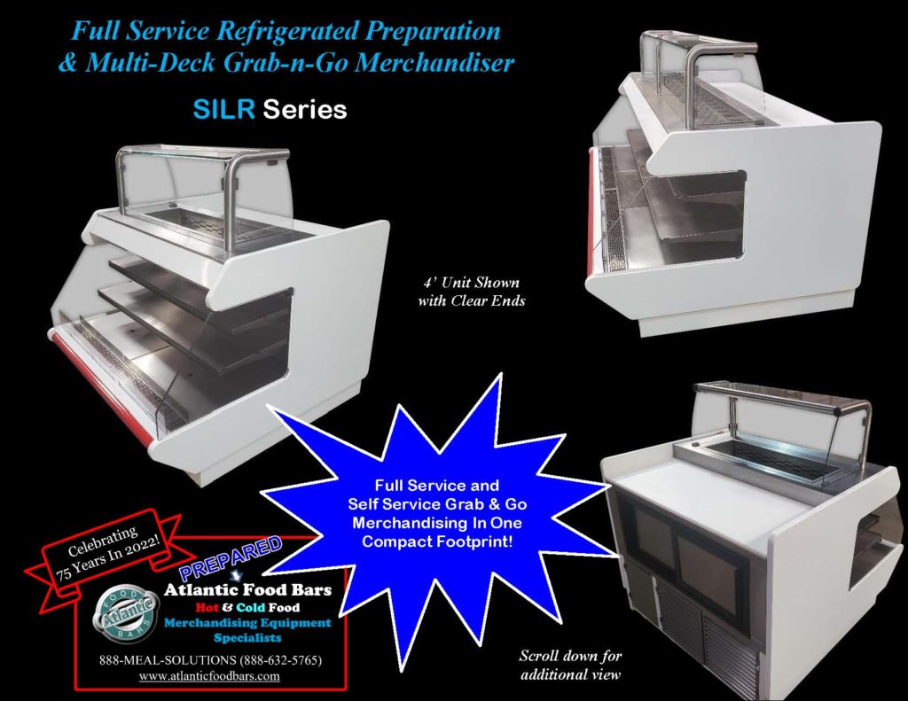 Atlantic Food Bars - Sandwich and Sushi Cases - Refrigerated Prep Stations with Grab and Go Packaged Food - SILR_Page_4