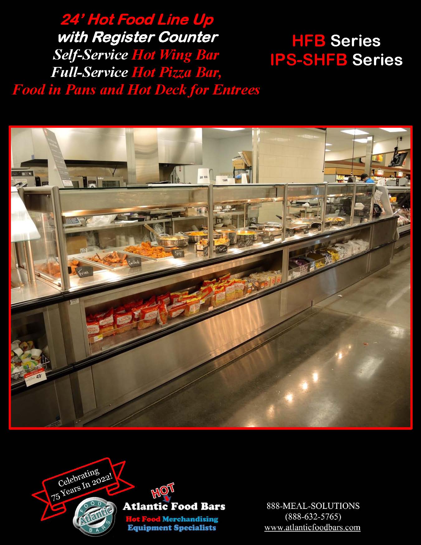 Atlantic Food Bars - 24' Self and Full Service Custom Hot Food Lineup featuring Hot Wing Bar, Hot Pizza Bar, Food in Pans and Hot Deck for Entrees - HFB and IPS-SHFB_Page_3