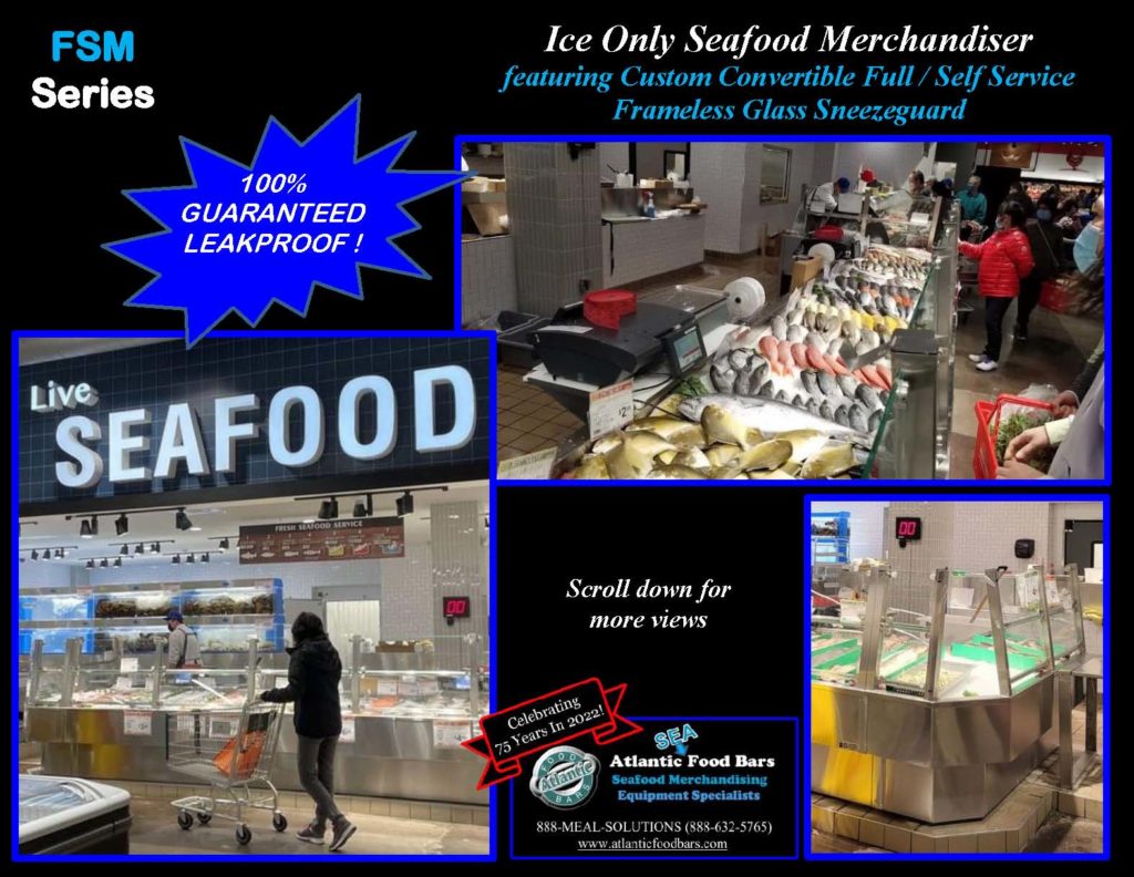 Atlantic Food Bars - Ice Only Seafood Lineup with Custom Angle and Convertible Service Sneezeguard - FSM_Page_1