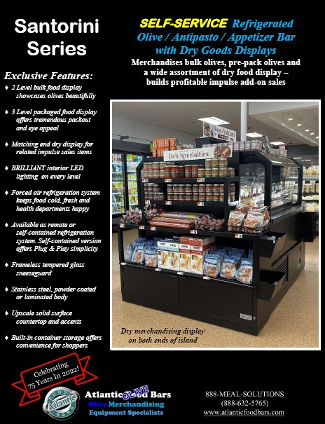Atlantic Food Bars - Self Service Refrigerated Bulk and Packaged Olive Bar Island with Dry Goods Displays - Santorini Series_Page_5