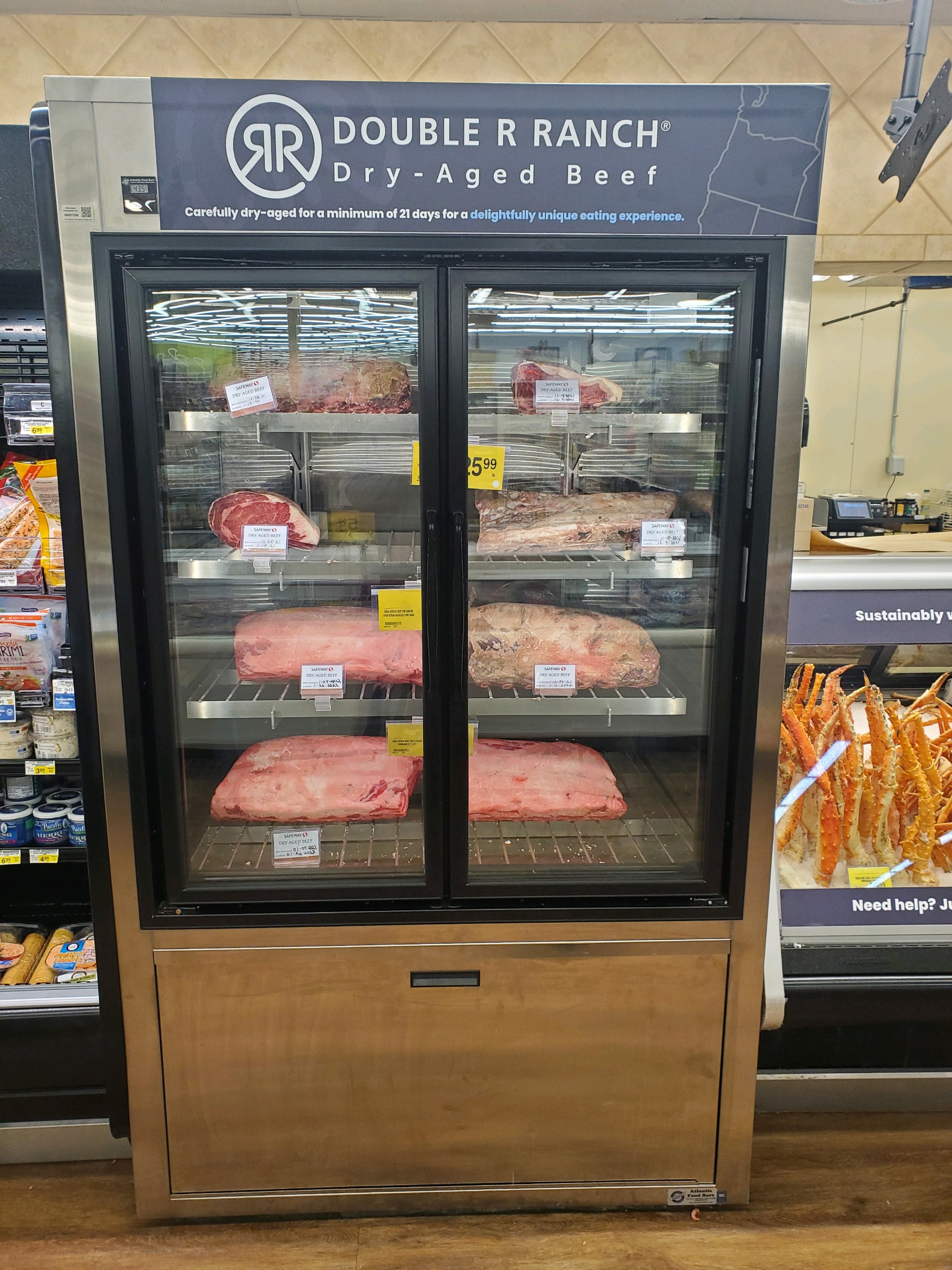 Atlantic Food Bars - Refrigerated Dry Aged Beef Case - ABC 1