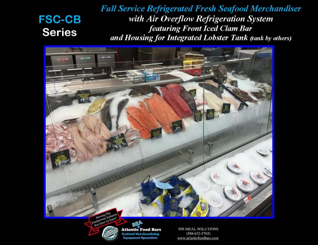 Atlantic Food Bars - Refrigerated Seafood Case with Front Grab & Go Bunker and Section for Integrated Lobster Tank - FSC-CB_Page_4