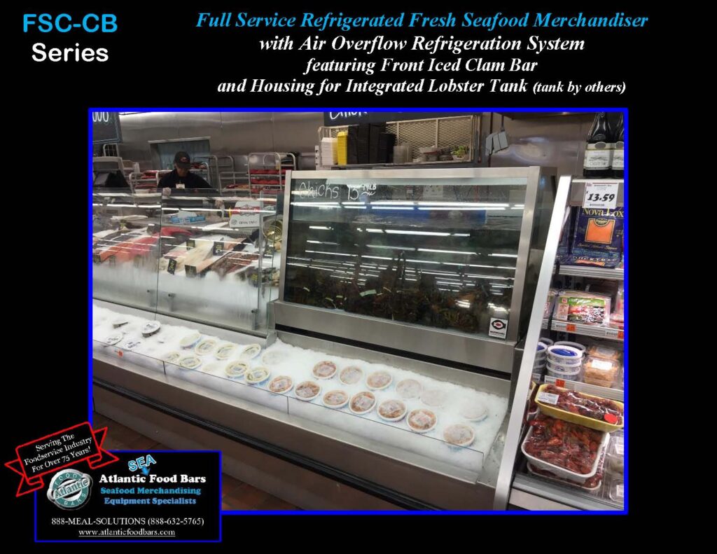 Atlantic Food Bars - Refrigerated Seafood Case with Front Grab & Go Bunker and Section for Integrated Lobster Tank - FSC-CB_Page_6