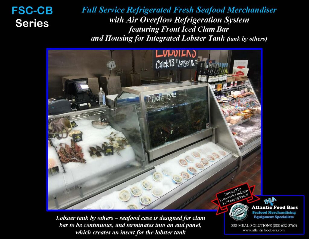 Atlantic Food Bars - Refrigerated Seafood Case with Front Grab & Go Bunker and Section for Integrated Lobster Tank - FSC-CB_Page_7
