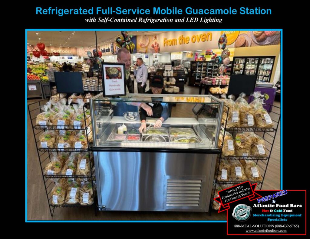 Atlantic Food Bars - 4' Full Service Mobile Guacamole Station with Self Contained Refrigeration - ILFSSB_Page_1