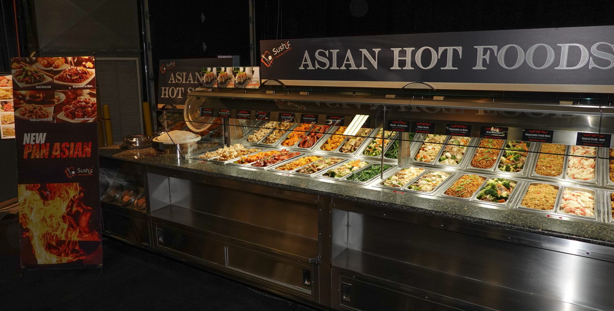 Atlantic Food Bars - Asian Hot Food Bars with Sticky Rice Warmer