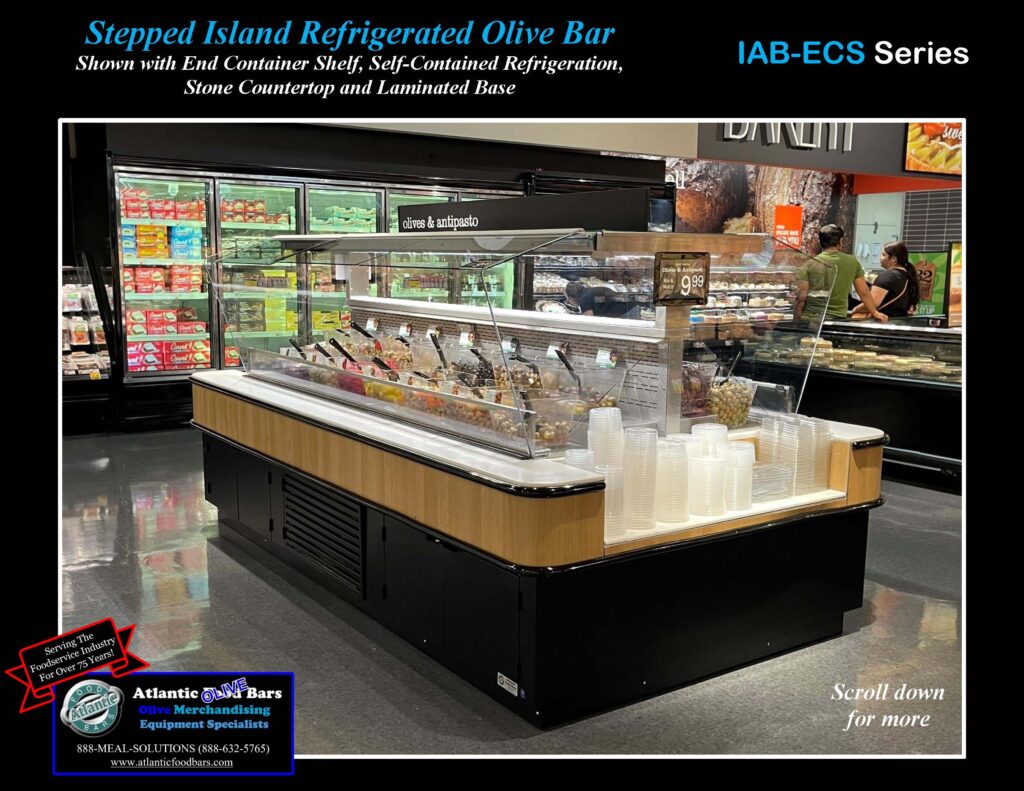 Atlantic Food Bars - Stepped Island Refrigerated Olive Bar with Stone Countertop - IAB Page_2