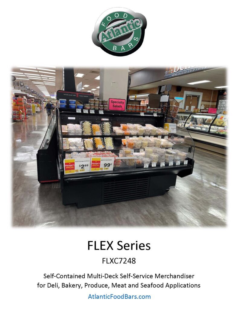 Atlantic Food Bars - FLEX Series - Self-Contained Refrigerated Multi-Deck Merchandiser - Deli, Bakery, Produce, Meat and Seafood - FLXC7248_Page_1