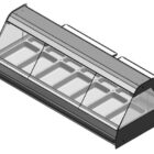 Atlantic Food Bars - Full Service Hot Food Bar - Replacement for Discontinued Henny Penny HMR - SHFBHP9539-3PH-PS2-UO with HPB95-PCB 7-Well Full Service Hot Food Bar with Base 2