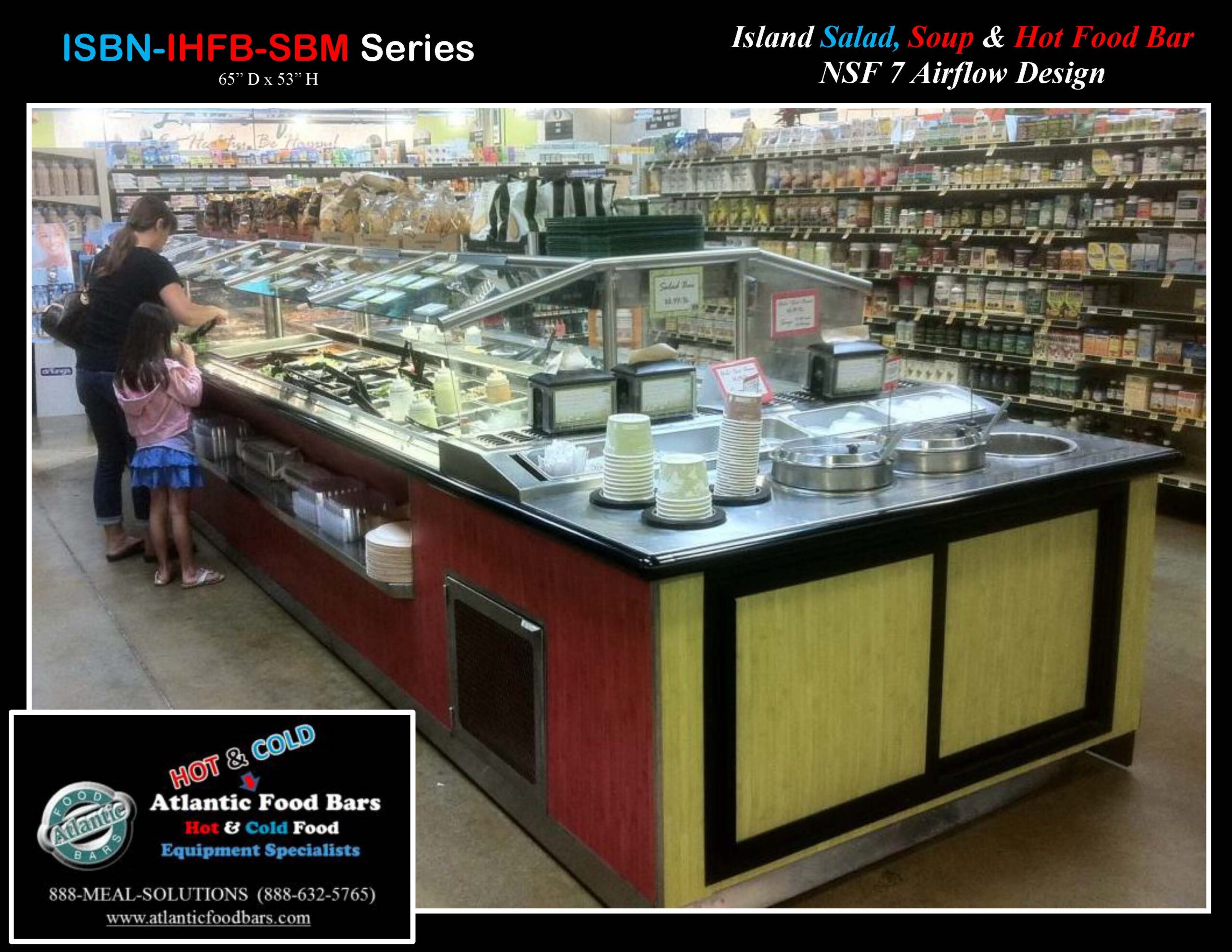 Down to Earth ISBN-IHFB17637-SBM Island Salad, Hot Food and Soup Bar